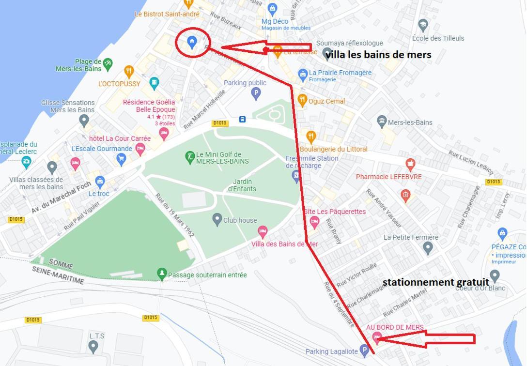 Plage A 50M Appartement Reves Bleus Villa Les Bains De Mers Εξωτερικό φωτογραφία